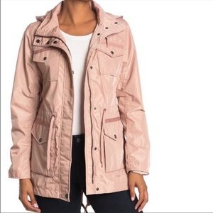 Marc New York Blush Utility Rain Coat